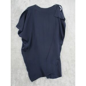 Tish Cox Dress Womens XS Batwing Dolman Sleeve Mini Party Cocktail Navy Dallas